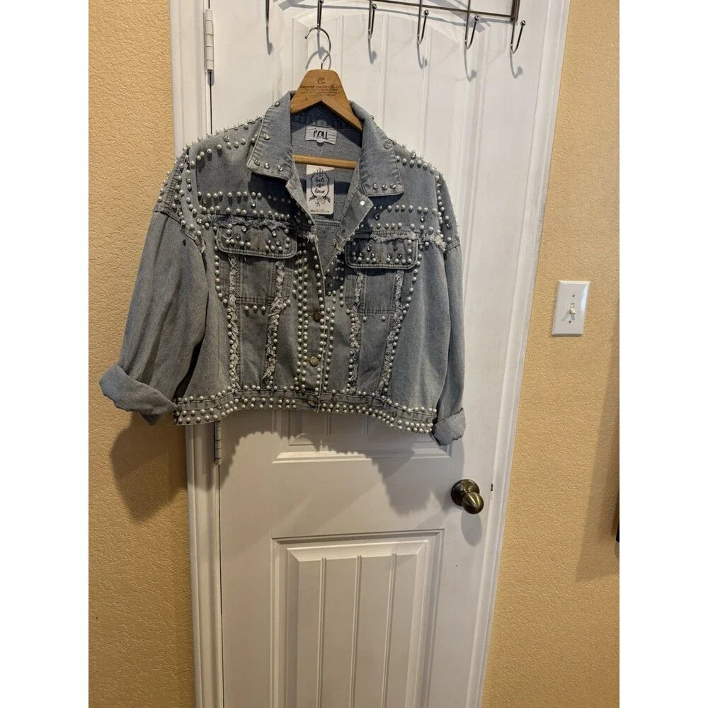 P Cill Jacket Studded Jacket, A Statement Piece To You . Size M - Picture 3 of 12